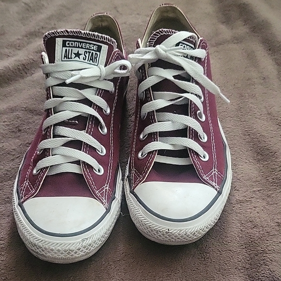 Converse Other - Converse All Star Maroon Canvas Shoes